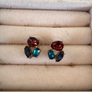Tri-stone J.Crew earrings